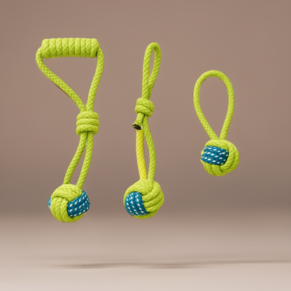 Whisknest™ Natural Cotton Rope Dog Toy (Pack of 3)