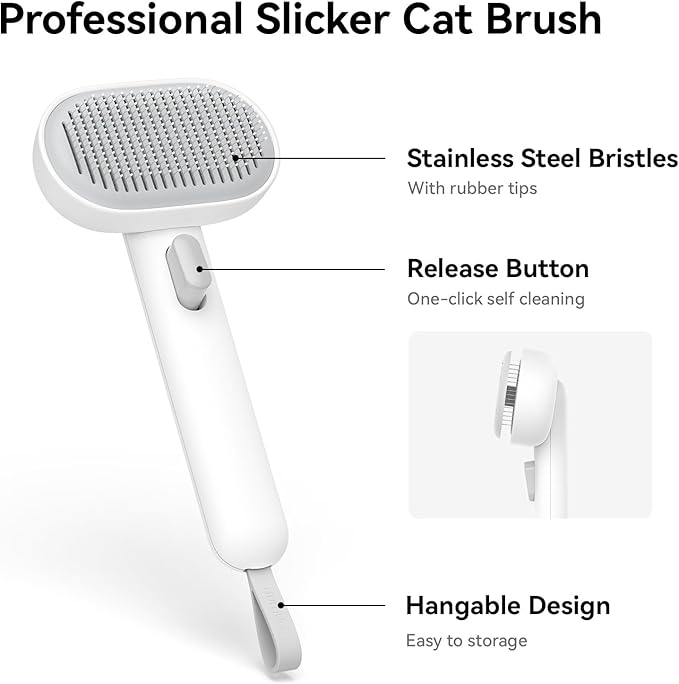 Aumuca Self-Cleaning Cat Brush