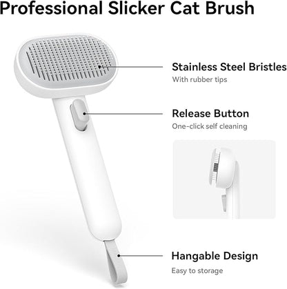 Aumuca Self-Cleaning Cat Brush