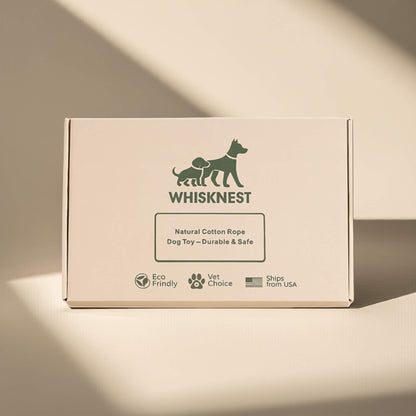 Whisknest™ Natural Cotton Rope Dog Toy (Pack of 3)